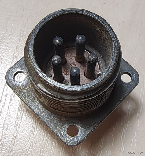 Шр28п5эш10. Вилка блочная. 5 пин. Цилиндрический круглый разъем шр28 шр