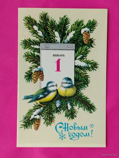 С новым годом! Чистая. Двойная. 1986 года. Куртенко. 322.