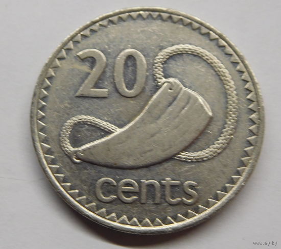 Фиджи 20 центов 1990 г