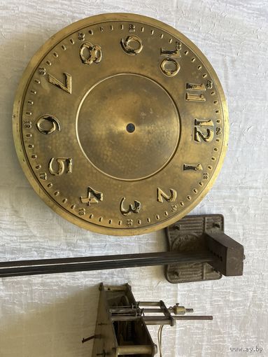 Механизм и циферблат с гонгом для напольных часов