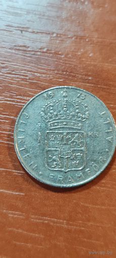 Швеция 1 крон 1973