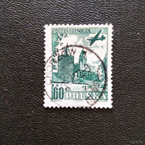 Марка Польша 1954 год Авиапочта
