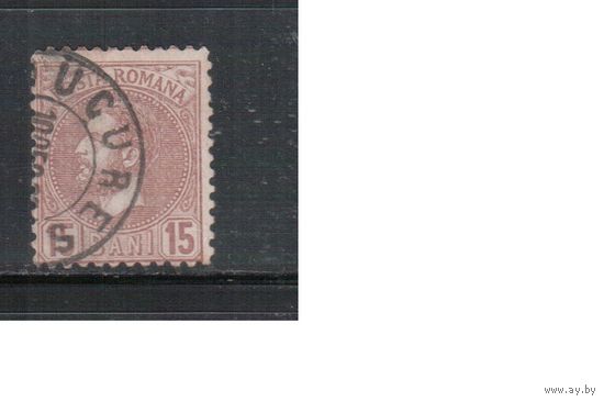 Румыния-1880, (Мих.55) гаш. , Стандарт, Принц Карл I, (3)