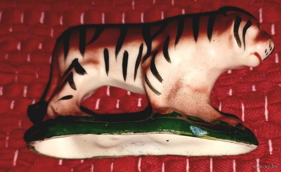 Германия фарфоровая статуэтка  ТИГР 20-30 годы