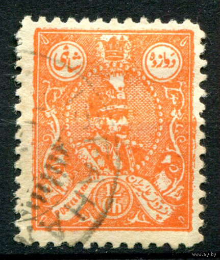 Персия (Иран) - 1926/27г. - шах Реза Пехлеви, 12 Ch - 1 марка - гашёная [Mi 540]. #4-W1-125-A-1