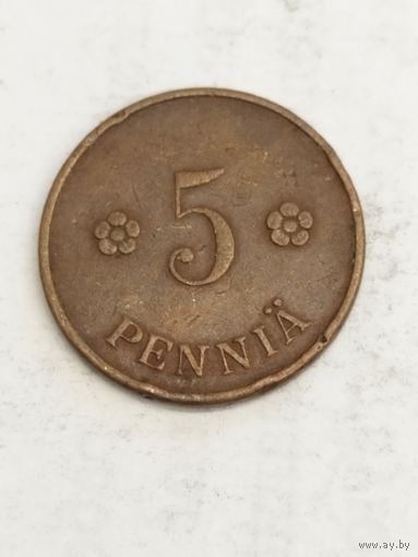 Финляндия 5 пенни 1922