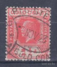 [1731] Британские колонии. Голд Коаст 1922. Георг V. 1,5d. Гашеная марка.