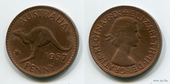 Австралия. 1 пенни (1957, XF)