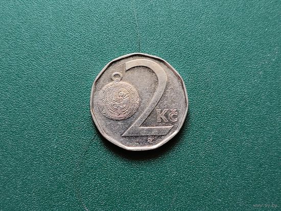 2 кроны Чехия.