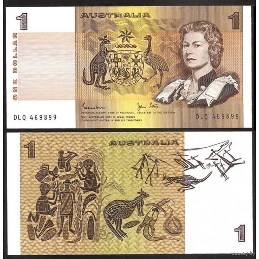 Австралия 1 доллар образца 1974-1983 года UNC p42d серия DLG