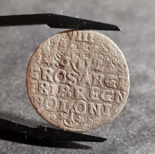 Трояк 3 гроша 1622 года Краков Сигизмунд III