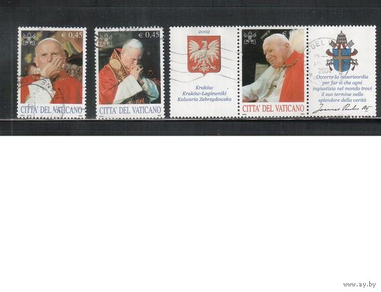 Ватикан-2004,(Мих.1474-1481) гаш. ,   Папа Иоанн Павел II