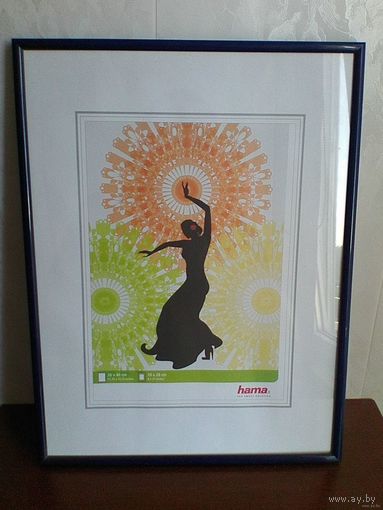 Фоторамка - Пластиковая со Стеклом - Размеры: 30/40 см.