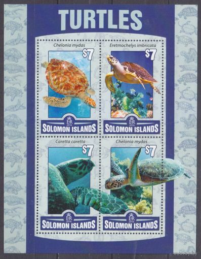 2016 Соломоновы острова 3546-3549KL Рептилии / Черепахи 8,50 евро