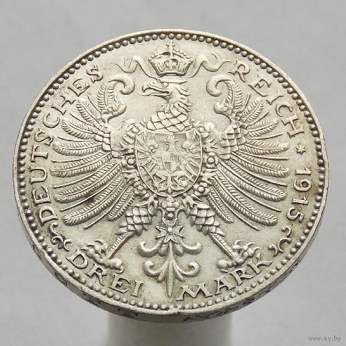 Германия Саксен-Веймар-Эйзенах  3 марки 1915  100 лет Великим герцогам