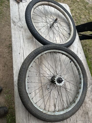 Комплект отличных колёс на 20 для подростковых складных велосипедов и не только! цена за лот!