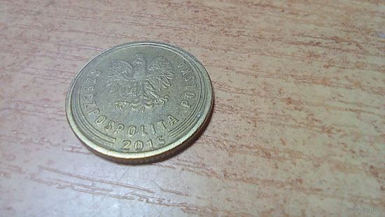 5 грошей 2015 года Польша