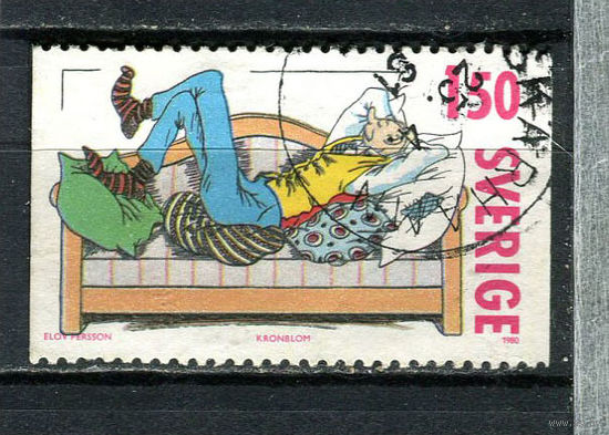 Швеция - 1980 - Шведские комиксы 1,50Kr - [Mi.1127C] - 1 марка. Гашеная.  (LOT Gz47)-T3P42