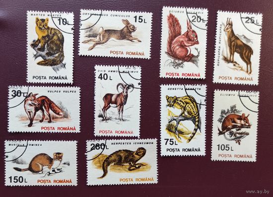 Румыния 1993 год ,,Фауна,,полная серия