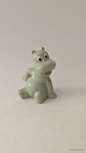 Фигурка Kinder, Бегемотик  Babsi Baby из серии "Бегемотики на Гавайях" 1988г