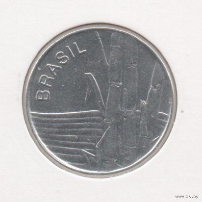 ФЕДЕРАТИВНАЯ РЕСПУБЛИКА БРАЗИЛИЯ 1 КРУЗЕЙРО 1982. САХАРНЫЙ ТРОСТНИК. UNC. В ХОЛДЕРЕ