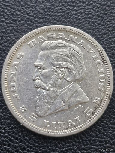 5 лит. 1936 Йонас Басанавичюс