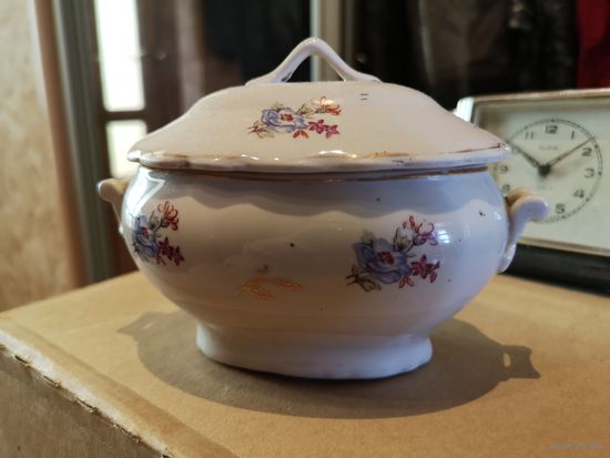 Соусница СССР с крышкой, соусник, сахарница