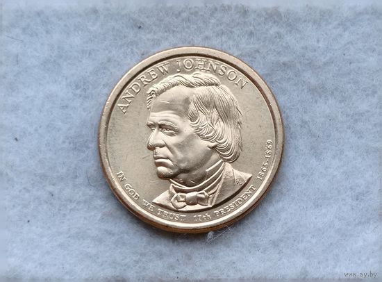 Werty71 США 1 доллар 2011 D 17-й Президент Эндрю Джонсон