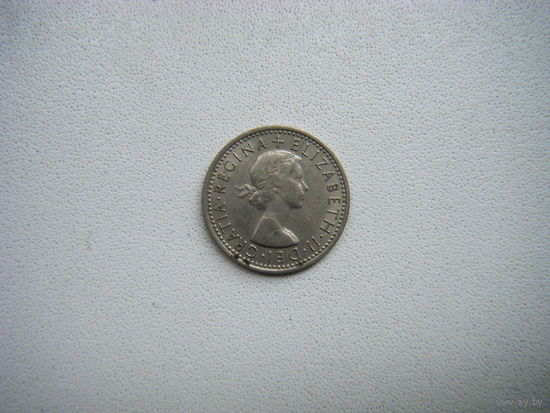 Британия 6 пенсов 1966г.