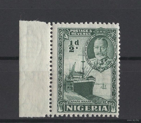 1936 Нигерия ** 1/2d, Георг V (SG 34) левое поле