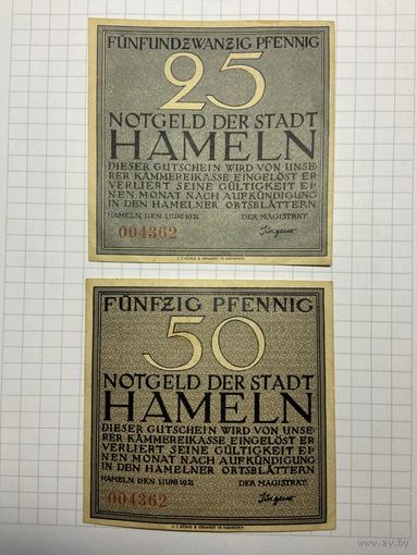 25-50-100 пфеннигов (нотгельды) г. Германия.-2812