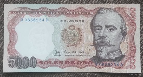 5000 солей 1985 года - Перу - UNC