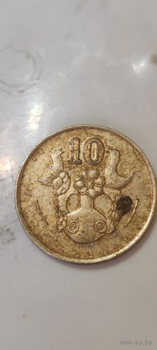 Кипр 10 цент 1988