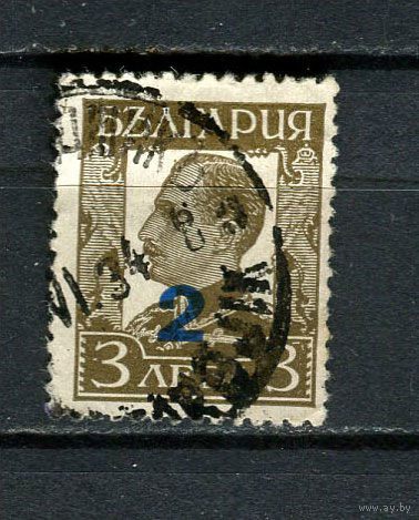 Болгария - 1934 - Царь Борис III с надпечаткой 2L на 3L - [Mi. 259] - полная серия - 1 марка. Гашеная.  (Лот 33Fh)-T25P16