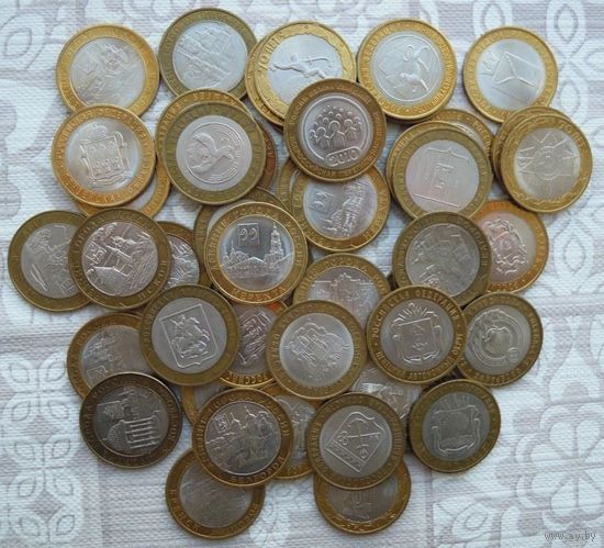 10 руб Россия Памятные биметаллические