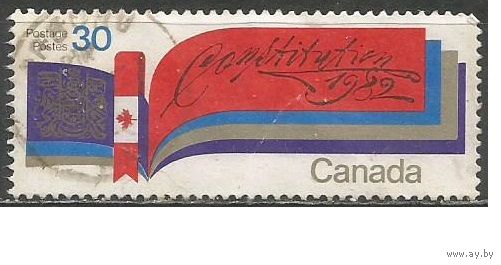 Канада. Флаг и герб страны. 1981г. Mi#829.