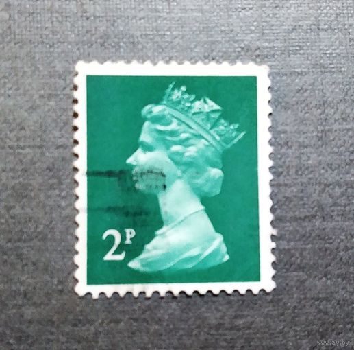 Марка Великобритания 1971 год Королева