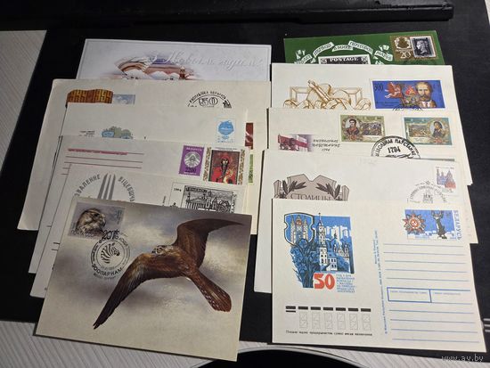 Беларусь Открытки и конверты 90 годы 52 шт ВСЕ С МАРКАМИ