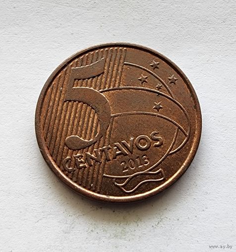 Бразилия 5 сентаво, 2013