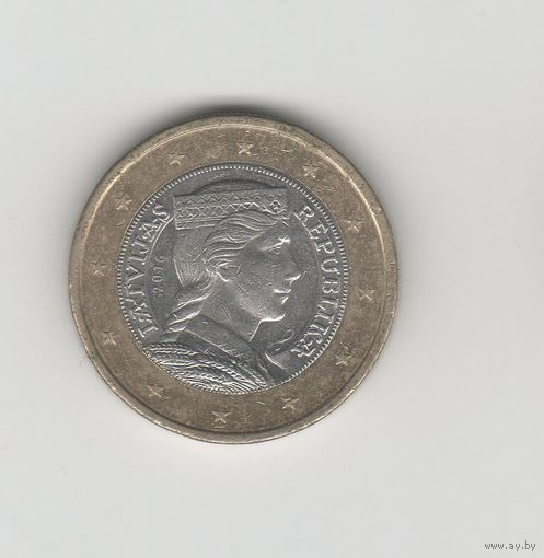 1 евро Латвия 2016 Лот 8761