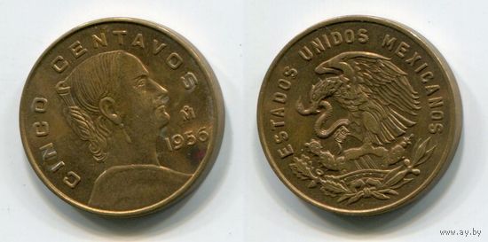 Мексика. 5 сентаво (1956, XF)