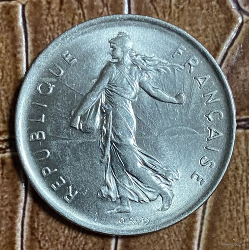 Монета Франция  5  Франков 1971год. С рубля без МЦ.