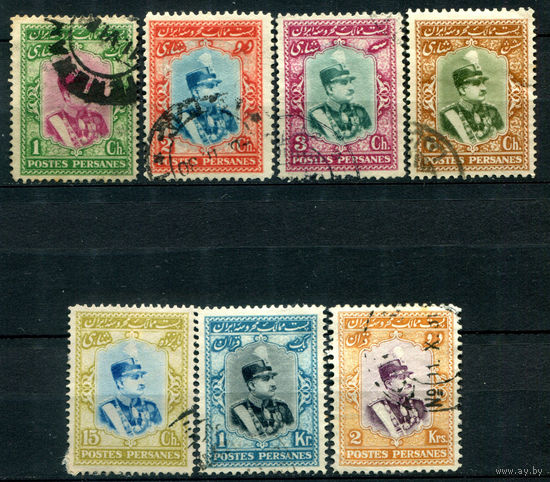 Персия (Иран) - 1929г. - шах Реза Пехлеви - 7 марок - гашёные. #4-W1-125-A-1