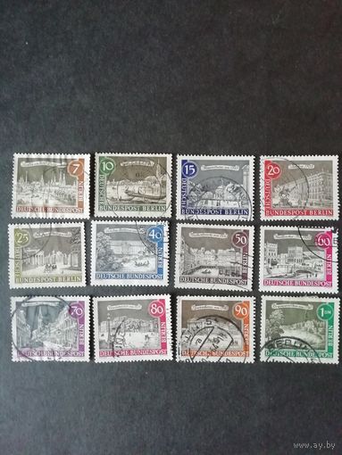 Западный Берлин 1962-1963 полная серия марок "Берлин в прошлом на старых гравюрах" (гашеные без клея есть наклейки) Mi.218-229 каталог 6.50 евро