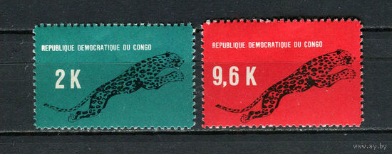 Конго (Заир) - 1968 - Леопард - [Mi. 314-315] - полная серия - 2 марки. MNH.  (Лот 85GQ)-T41P12