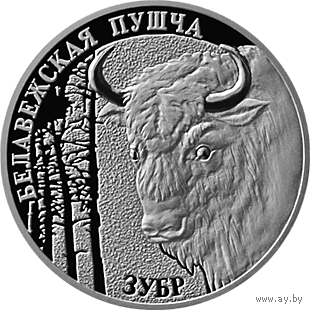 Беловежская пуща. Зубр, 1 рубль 2001