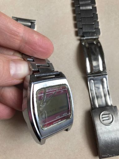 Часы Электроника 5 СССР с браслетом