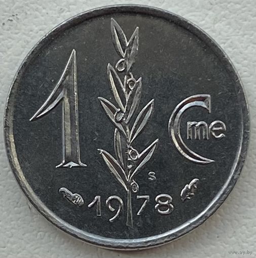 Монако 1 сантим 1978 г.