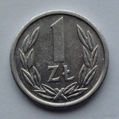 Польша 1 злотый. 1989