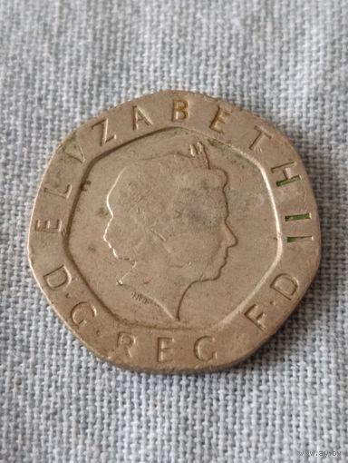 Великобритания. 20 пенсов 1999 года. (4)